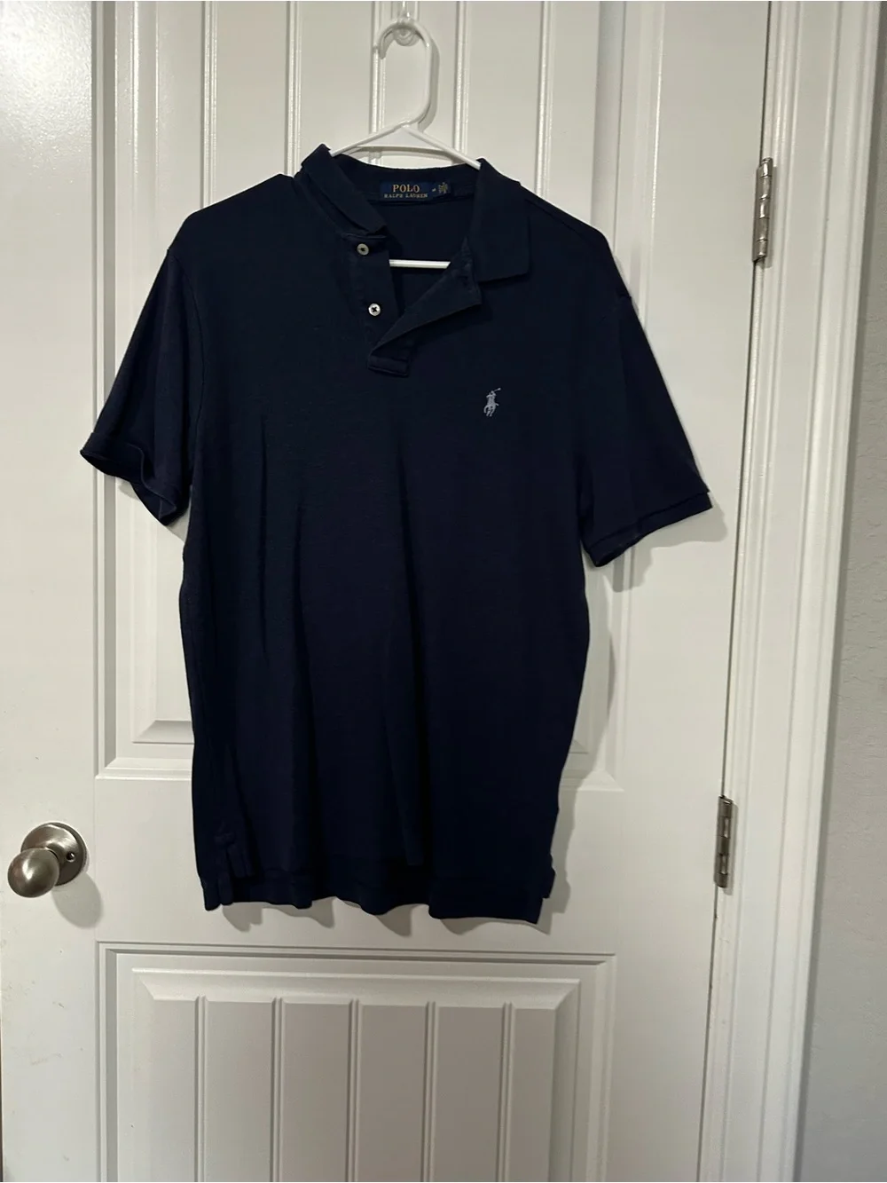 Ralph Lauren Men’s Navy Blue Polo Shirt with Embroidered Pony